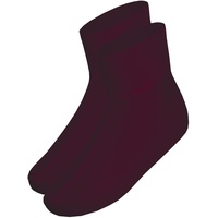 banora leichte Fußwärmer oder Bettschuhe mit 70% Schurwolle und 30% Seide für Damen und Herren (Gr. 1 (35-38), Farbe: bordeaux)