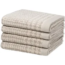 Möve Brooklyn Handtuch-Set (4-teilig) Nature/Cashmere Grau