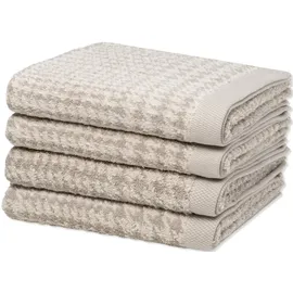 Möve Brooklyn Handtuch-Set (4-teilig) Nature/Cashmere Grau