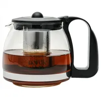 Nordic Schiller Teekanne Nordic Schiller Lilac Glas Teekanne mit Deckel und Edelstahl-Sieb, 1250 l