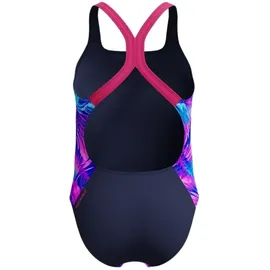 Speedo Print Powerback Badeanzug Pink 128