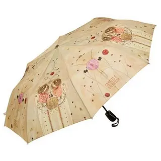 Goebel Taschenregenschirm Taschenschirm Charles Renie Mackintosh, Regenschirm beige|blau
