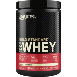 Optimum Nutrition 	Gold Standard 100% Whey Vanille Ice Cream Pulver 300 g 