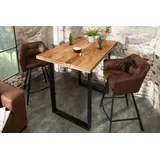 Riess-Ambiente Massiver Bartisch IRON CRAFT 120cm natur Mangoholz Industrial Design