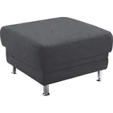 Candy Polsterhocker Korfu Polyester 73 x 48 x 73 cm Grau