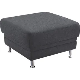 Candy Polsterhocker Korfu Polyester 73 x 48 x 73 cm Grau