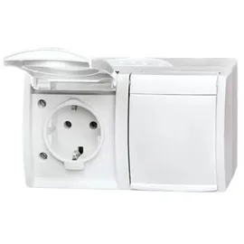 Busch-Jaeger Ocean SCHUKO Steckdose 2-fach, alpinweiß 20/2 EW-54