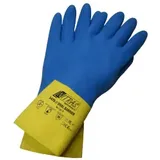 Nitras Dual-Barrier Handschuhe 3470-10 , 1 Packung = 12 Paar, Chemikalienschutz-Handschuhe »DUAL BARRIER« Größe XL blau