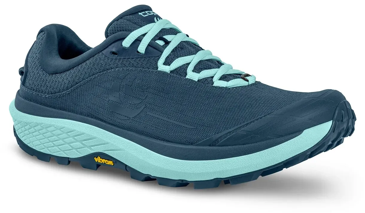 Topo Trail-Laufschuhe Pursuit (Dämpfung, Langstrecke, breitere Zehenbox) navyblau Damen