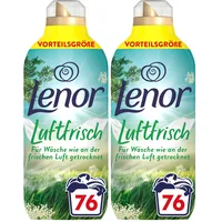 Lenor Luftfrisch Weichspüler Landwiese 76 Waschladungen – Für Wäsche Wie An Der Frischen Luft Getrocknet (Packung mit 2)