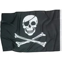 Amscan Flagge Pirat 92 x 60 cm Schwarz