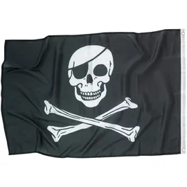 Amscan Flagge Pirat 92 x 60 cm Schwarz