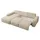 Selsey Eckcouch Chenille mit Schlaffunktion 2-Sitzer Beige