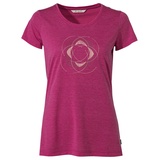 Vaude Damen Women's Skomer Print Ii T-Shirt, Rich Pink, 38