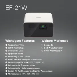 Epson EF-21W 3LCD Weiß