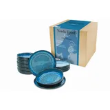 CreaTable Tafelservice, blau Keramik, 12-teilig, Essen & Trinken, Geschirr, Geschirr-Sets, Tafelservice
