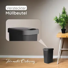 Novaliv Mülleimer 25 l Schwarz