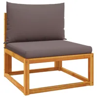 vidaXL Loungesofa grau Akazie