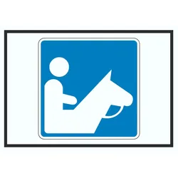 HB-Druck Reitplatz Schild mit Symbol A6 (105x148mm)