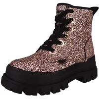 Buffalo Damen Elegante Stiefelette Aspha Lace Up HI 1622494 Goldfarb... 37