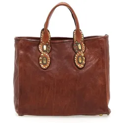 Campomaggi Handtasche Leder 30 cm cognac