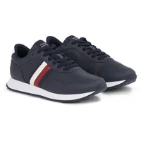 Tommy Hilfiger Runner EVO LTH MIX ESS Sneaker, blu, 43 EU - 43 EU