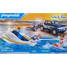 Playmobil Family Fun Pick-Up mit Speedboot 70534