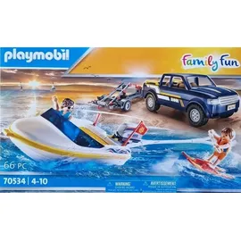 Playmobil Family Fun Pick-Up mit Speedboot 70534