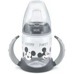 NUK First Choice Mickey Mouse Trainingsbecher mit Griffen 6m+ Grey 150 ml