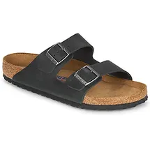 Birkenstock Arizona Weichbettung Nubukleder geölt schwarz 37,5