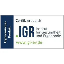 STIER OFFICE Schreibtisch TSR 120x80cm Weiß / Silber