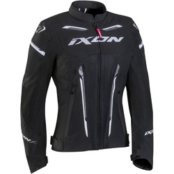 Ixon Striker Air Damen Motorrad Textiljacke, schwarz-grau, Größe L