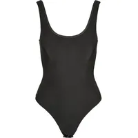 URBAN CLASSICS Ladies Shiny Rib Body in Schwarz, Größe S