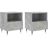 vidaXL Nachtschrank 40 x 35 x 47,5 cm Grau
