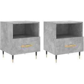 vidaXL Nachtschrank 40 x 35 x 47,5 cm Grau