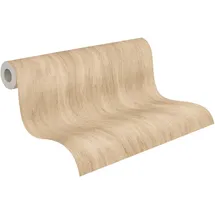 A.S. Création Vliestapete Holz Design 10 m x 0,32 m 300 g Braun 34193