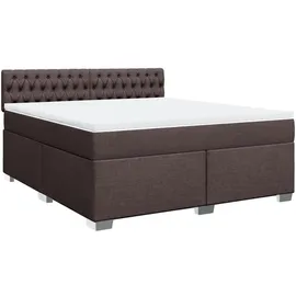 vidaXL Boxspringbett 180 x 200 cm Dunkelbraun