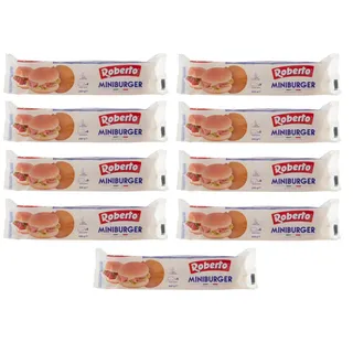 italian gourmet e.r. Roberto Miniburger Brot,Packung mit 200g, Jede Packung enthält 8 Miniburger + Italian Gourmet Polpa di Pomodoro 400g Dose