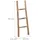 Relaxdays Dekoleiter 90 x 35 x 4,5 cm Braun