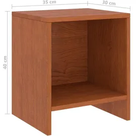 vidaXL Nachtschrank 2 Stk. 35 x 30 x 40 cm Honigbraun