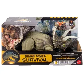Jurassic World WILD ROAR Triceratops 31 cm Mehrfarbig
