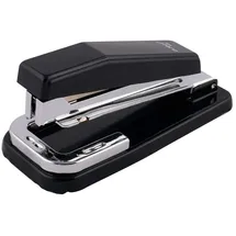 D.RECT Heftgerät 360° Drehbar - Hefter Drehbares - Büroheftgerät, Tischheftgerät, Heftgerät für den Schreibtisch - Hefter 30 Blatt, Schwarz