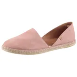 Verbenas Espadrille VERBENAS "CARMEN SERRAJE", Damen, Gr. 40, rosa (altrosa), Veloursleder, Schuhe Espadrille, Schlupfschuh, Sommerschuh, Loafer mit typischem Jute-Rahmen