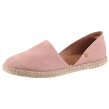 Verbenas Espadrille VERBENAS "CARMEN SERRAJE", Damen, Gr. 40, rosa (altrosa), Veloursleder, Schuhe Espadrille, Schlupfschuh, Sommerschuh, Loafer mit typischem Jute-Rahmen