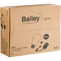 Bailey 10St. NLHE27LED10.B1 E27 Baufassung inkl LED-Leuchtmittel 10W