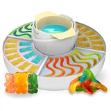Cecotec - Gummy Maker Fun&Sugar Gummy. 2-in-1, 40 W, 4 Silikonformen, 4 abnehmbare Tabletts, kompaktes Design, leicht zu reinigen