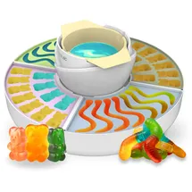 Cecotec Gummy Maker Fun&Sugar Gummy. 2-in-1, 40 W, 4 Silikonformen, 4 abnehmbare Tabletts, kompaktes Design, leicht zu reinigen