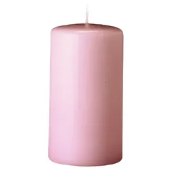 Kopschitz Kerzen 4er Adventskerzen, Adventskranz Kerzen Set Taupe rose 8 x Ø 5 cm