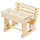 HobbyFun Miniatur Schulbank Holz 5.8x6.0x7.0 cm Mini Deko Möbel Modell Ganzjährig Puppenhaus Zubehör