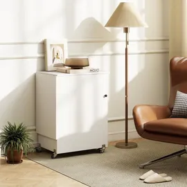Costway 2 in 1 Nähtisch klappbar mit Ladestation, Nähmaschinenschrank Weiß